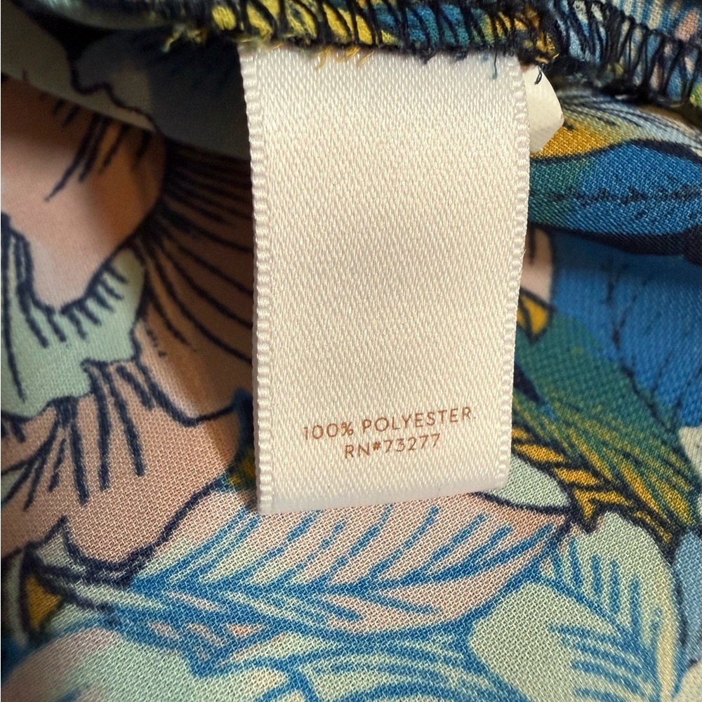 LC Lauren Conrad Blue & Yellow Floral Short-Sleeve Top 🌼 - Picture 5 of 7